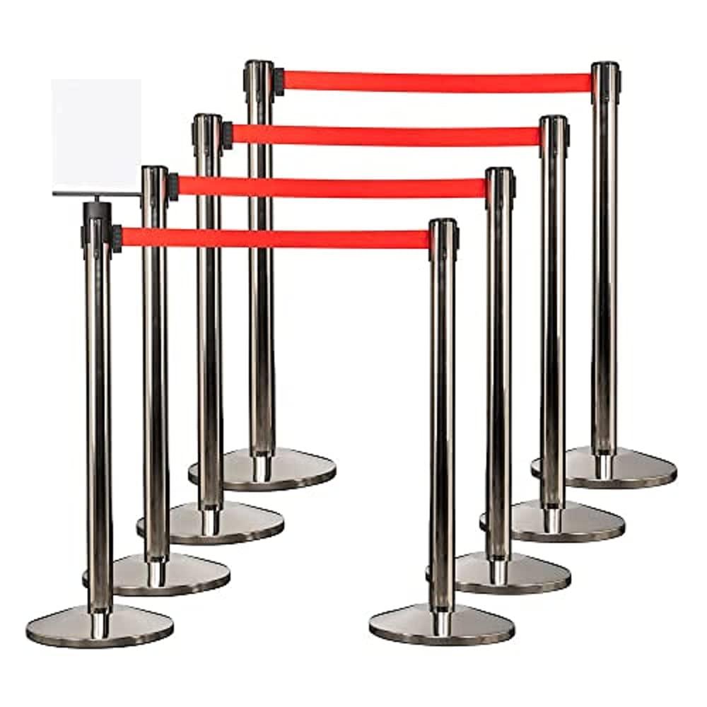 Potelet enrouleur extensible 1,5m – Barrière file attente Maroc