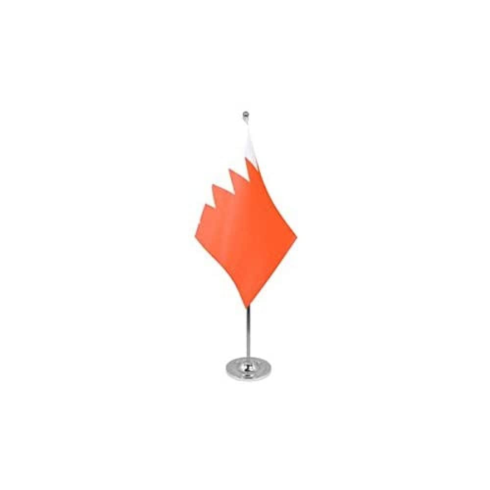 Drapeau de Table Prestige Bahreïn 22x15 cm en Satin – Drapeau de Bureau Élégant
