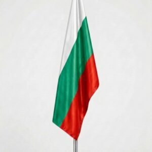 Drapeau Bulgarie au Maroc – Mât chromé personnalisé