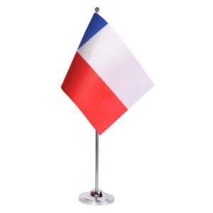 Drapeau de Table Prestige Chili 22x15 cm en Satin – Drapeau de Bureau Élégant