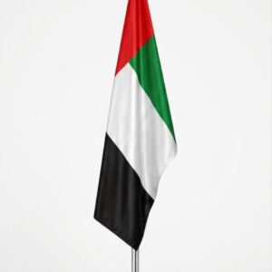 Drapeau Émirats Arabes Unis sur mât 2m – Qualité Premium Maroc