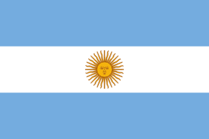 Drapeau Argentine Toile polyester - Acheter en ligne