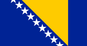 Drapeau Bosnie-Herzégovine Toile polyester - Acheter en ligne