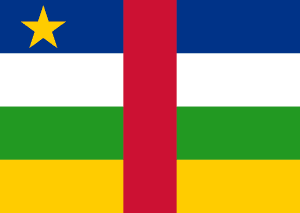 Drapeau République centrafricaine Toile polyester - Acheter en ligne