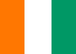 Drapeau Côte d'Ivoire Toile polyester - Acheter en ligne