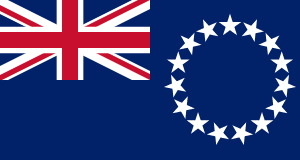 Drapeau Îles Cook Toile polyester - Acheter en ligne
