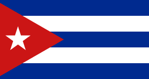 Drapeau Cuba Toile polyester - Acheter en ligne