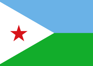 Drapeau Djibouti Toile polyester - Acheter en ligne