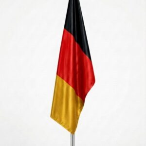 Drapeau Allemagne au Maroc – Mât chromé personnalisé