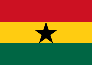 Drapeau Ghana Toile polyester - Acheter en ligne