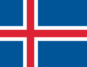 Drapeau Islande Toile polyester - Acheter en ligne