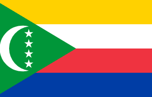 Drapeau Comores Toile polyester - Acheter en ligne