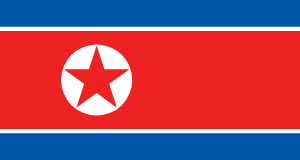 Drapeau Corée du Nord Toile polyester - Acheter en ligne