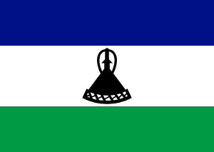 Drapeau Lesotho Toile polyester - Acheter en ligne