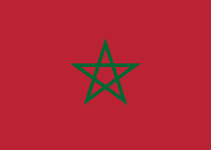 Drapeau Maroc Toile polyester - Acheter en ligne