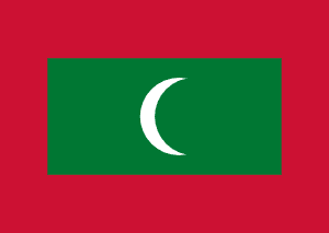 Drapeau Maldives Toile polyester - Acheter en ligne