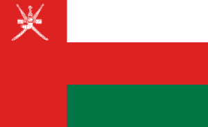 Drapeau Oman Toile polyester - Acheter en ligne