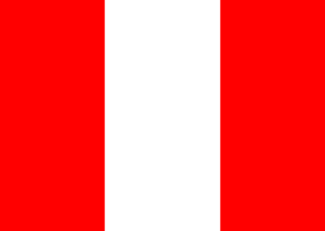 Drapeau Pérou Toile polyester - Acheter en ligne