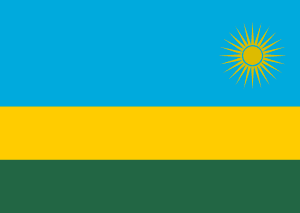 Drapeau Rwanda Toile polyester - Acheter en ligne