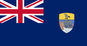 Drapeau Sainte-Hélène, Ascension et Tristan da Cunha Toile polyester - Acheter en ligne