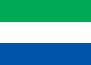Drapeau Sierra Leone Toile polyester - Acheter en ligne