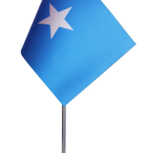 Drapeau de Table Prestige Somalie 22×15 cm en Satin – Drapeau de Bureau Élégant