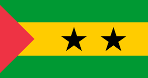 Drapeau São Tomé et Príncipe Toile polyester - Acheter en ligne