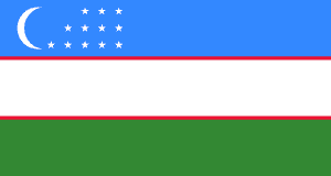 Drapeau Ouzbékistan Toile polyester - Acheter en ligne
