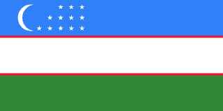 Drapeau Ouzbékistan Toile polyester - Acheter en ligne
