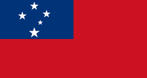Drapeau Samoa Toile polyester - Acheter en ligne