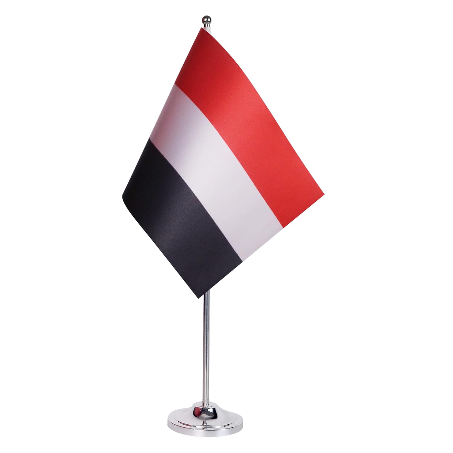 Drapeau de Table Prestige Yémen 22x15 cm en Satin – Drapeau de Bureau an